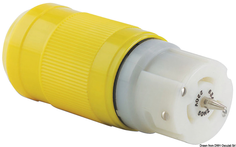 Heavy Duty bipolar monophase 3-wire plug