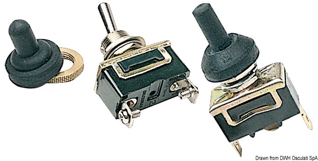 Toggle switch (ON)-OFF-(ON) 3 terminals