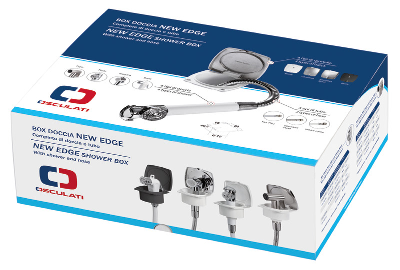New Edge chromed shower PVC SS hose 2.5 m
