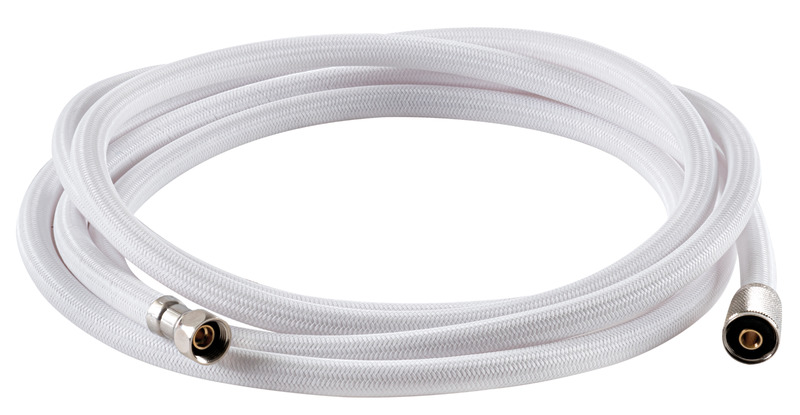 Nylon net shower hose white 4 m