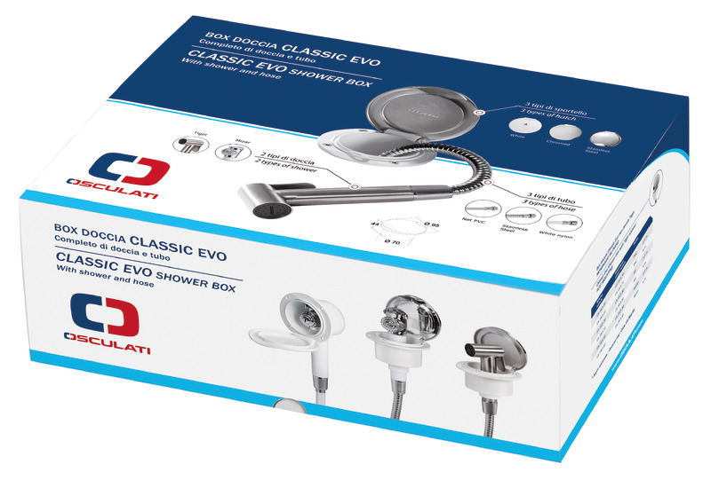 Classic Evo SS shower box SS hose 4 m
