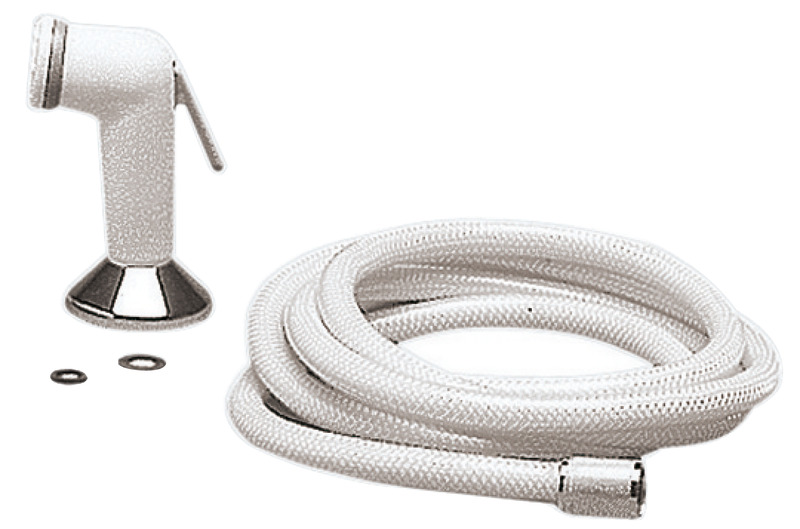 Utility handheld shower PVC hose 2.5 m Deck support