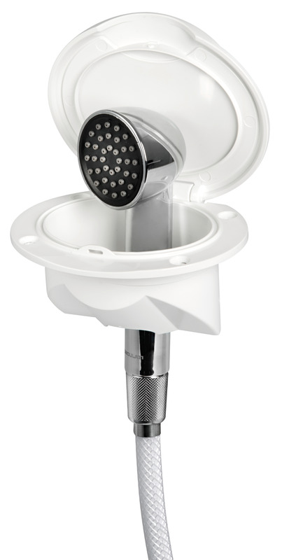 Nuvola deck shower w/Keji shower PVC hose 4m