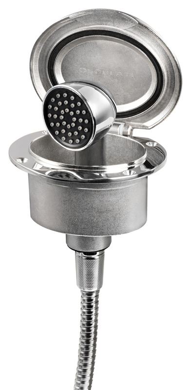 Elissa deck shower w/Keji shower SS hose 4m