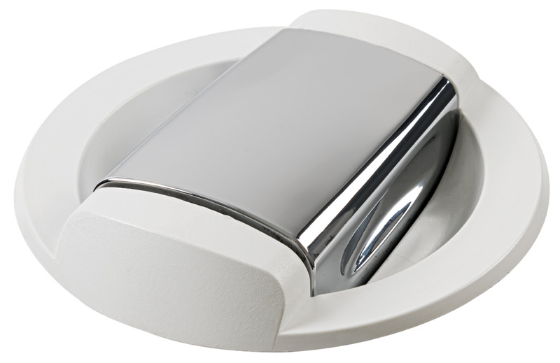 Saturn cold water shower horizontal white base