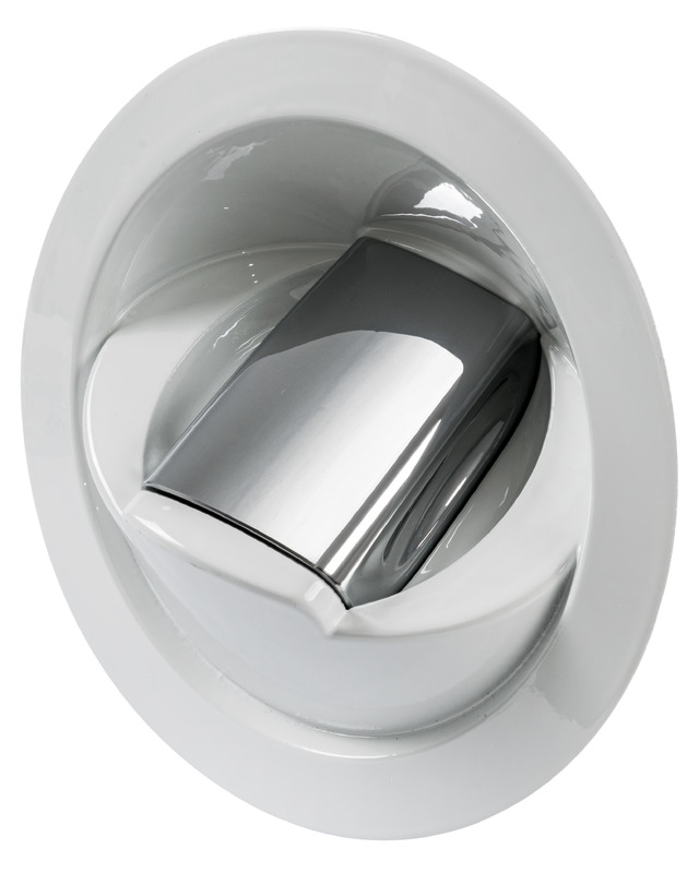Saturn cold water shower vertical white base