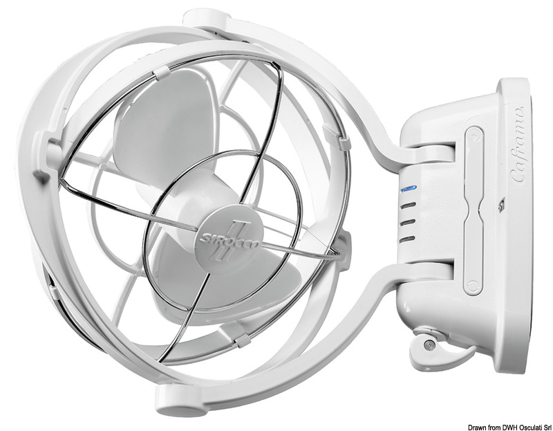 Caframo Sirocco ventilator black 12/24 V
