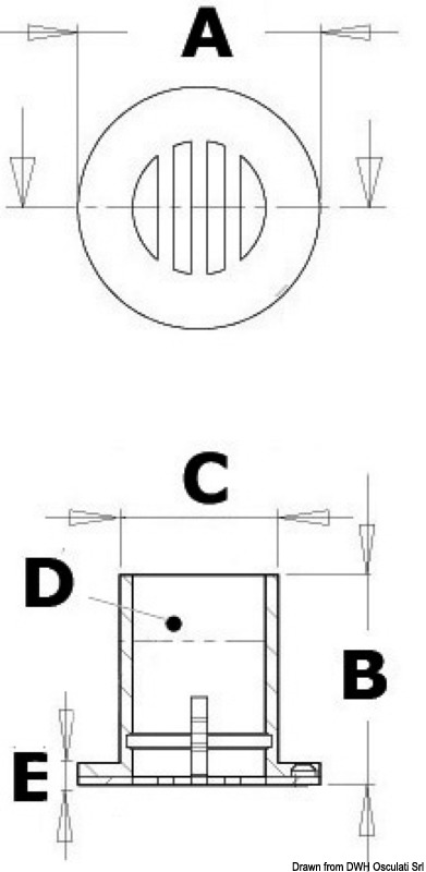 Cockpit drain 1"