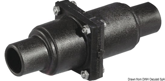 Whale in-line check valve 25/38 mm