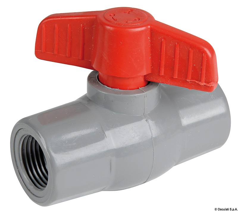 Polypropylene/nylon ball valve 1/2"