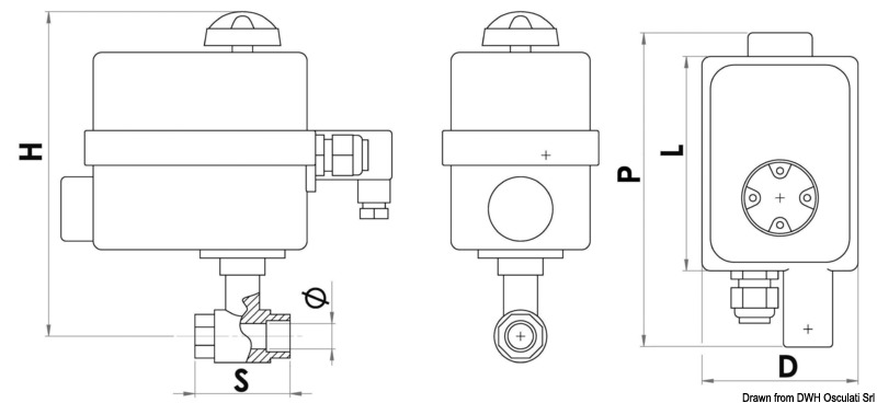 Valve PN40 3/4" w/control panel