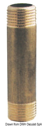 Brass extension sleeve 3/4" x 100 mm