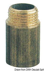 Brass extension male/female 1" x 20 mm