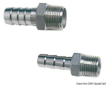Male hose adapter 2" x 60 mm