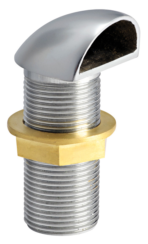 Chromed brass scupper 3/4"
