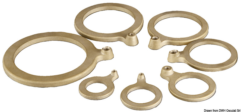 Brass washer 1" 1/2 with ground wire fitting