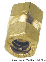 Brass comprssion joint female straight 10mm x 1/4"