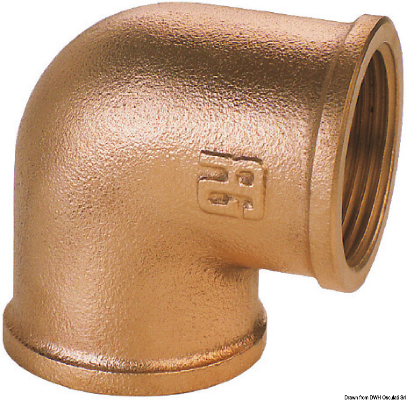 GUIDI bronze F-F 90° elbow 3/8"
