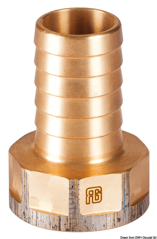 GUIDI bronze female hose connector 1" x 25 mm