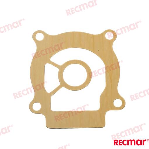 Water pump base gasket OEM: OMC: 5031419, 5036681; Suzuki: 17472-96300, 17472-96301, 17472-96302, 17472-96304, 17472-96304-000