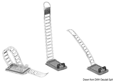 Adjustable cable clamp w/ screw max 22 mm