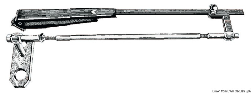 SS parallelogram arm f. windshield wiper 305/360mm