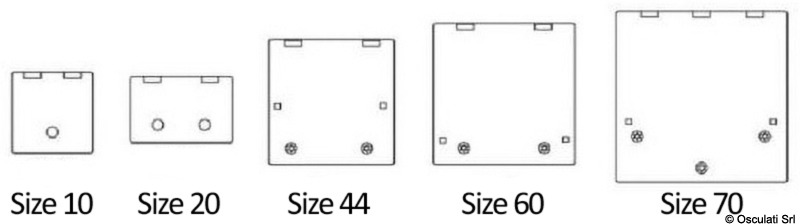 Blue Cover for Lewmar Flush Hatch size 44