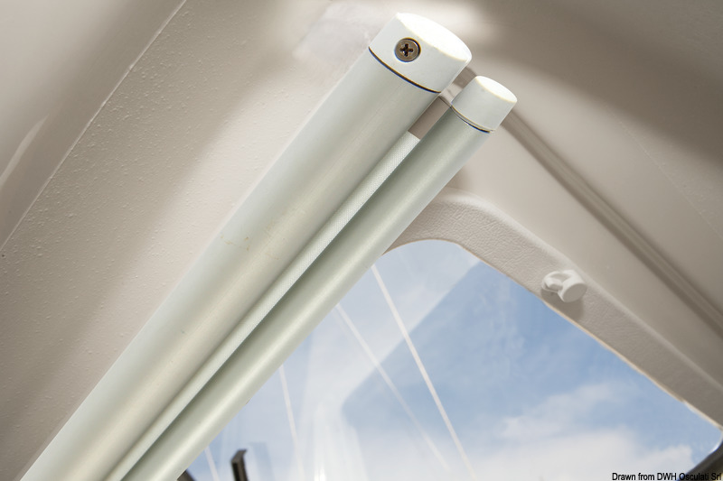 Oceanair roller blind 660 x 320 mm White roller hardware