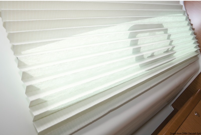 Oceanair pleated shade 508 x 305 mm white