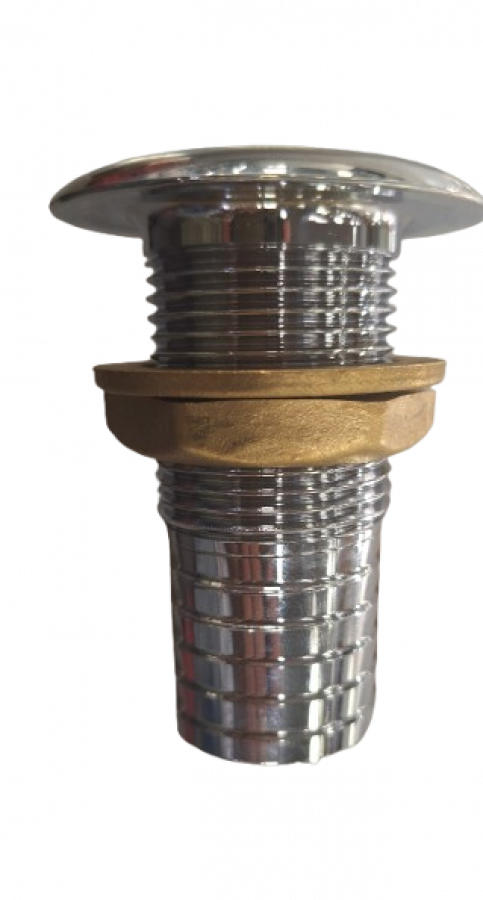 Слив, хромированная латунь (вход -  Ø 29mm)
