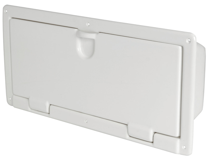 Peak white polished ABS 540 x 244 x 116 mm