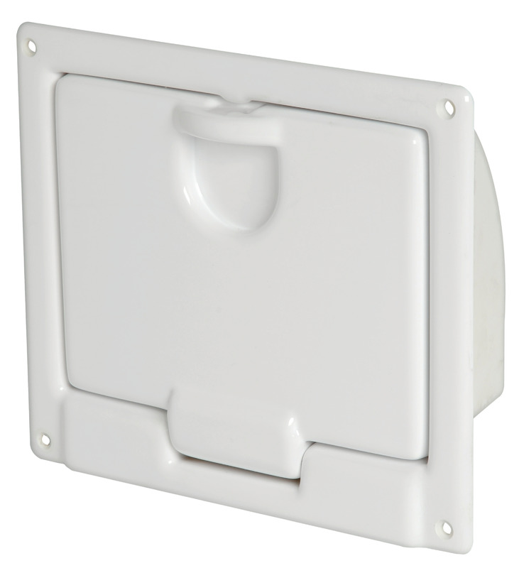Peak white polished ABS 220 x 195 x 70 mm