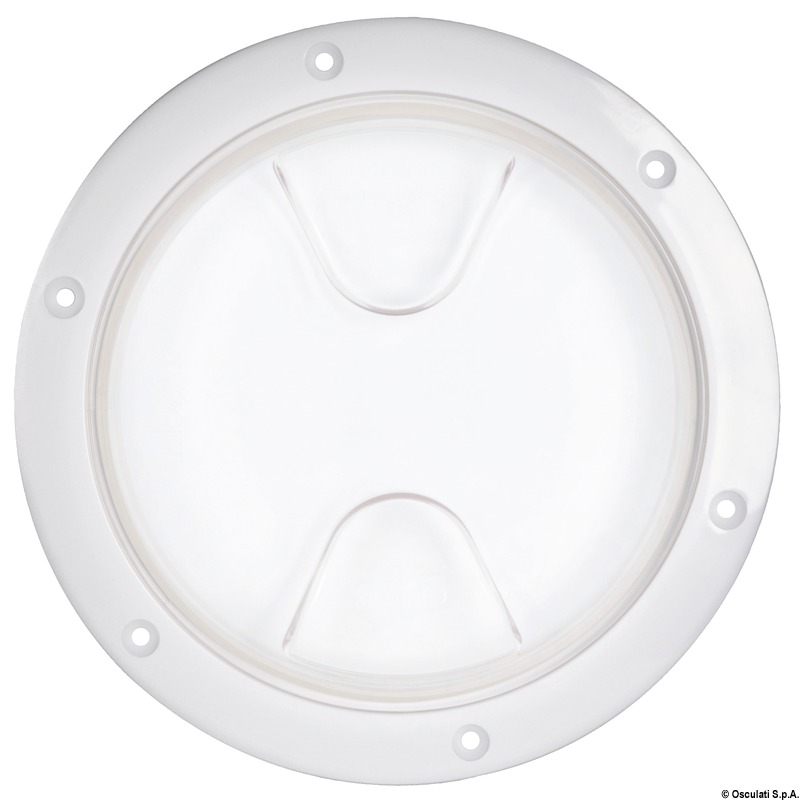 Inspection hatch screw lock transparent 152 mm