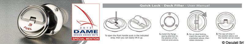 Quick Lock Fuel deck filler 50 mm