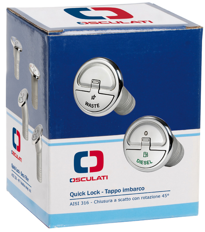 Quick Lock Diesel 30° deck filler 38 mm