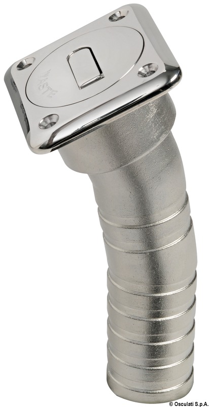 Square Diesel deck filler long version 38 mm