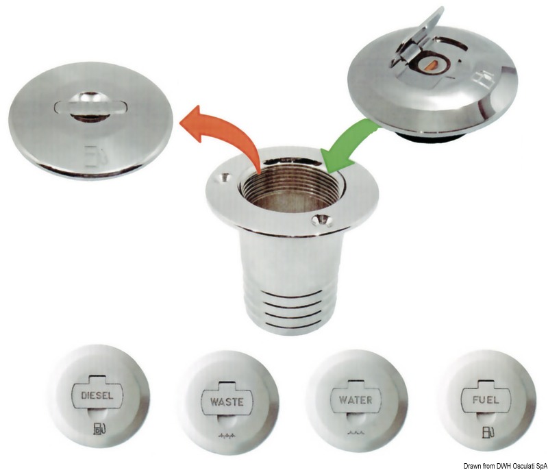Water deck filler without joint pin