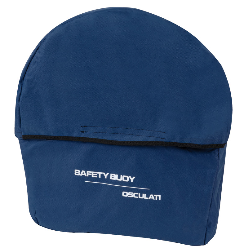 Horseshoe lifebuoy w/ blue cover