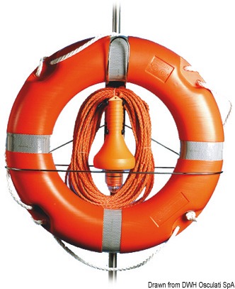 Telescopic bracket f. ring lifebuoys 20-22mm