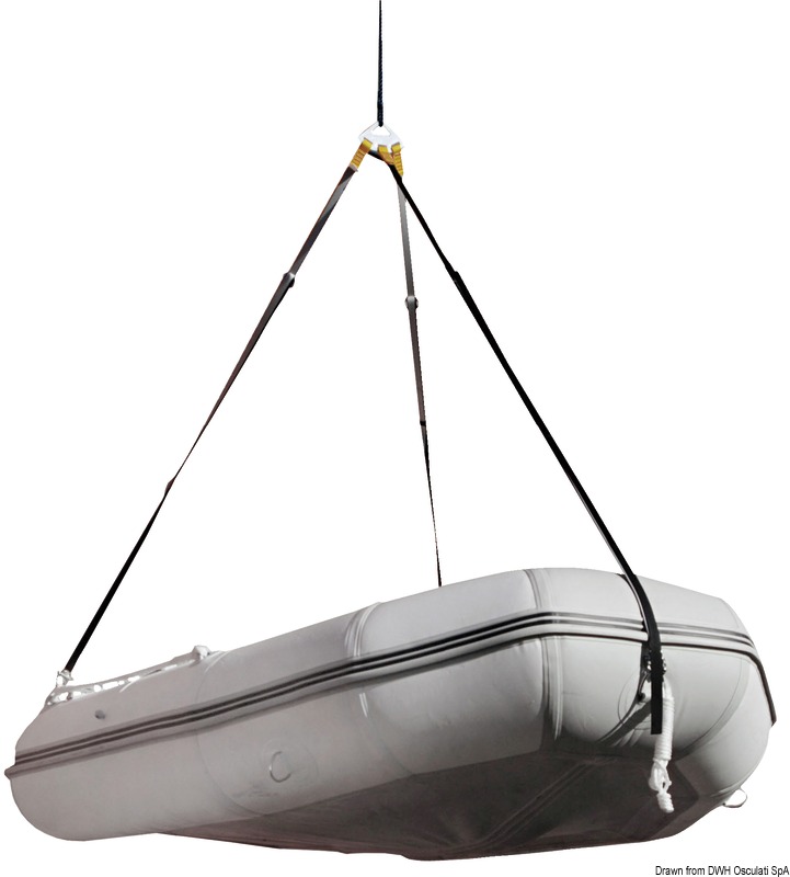3-arm dinghy lift system