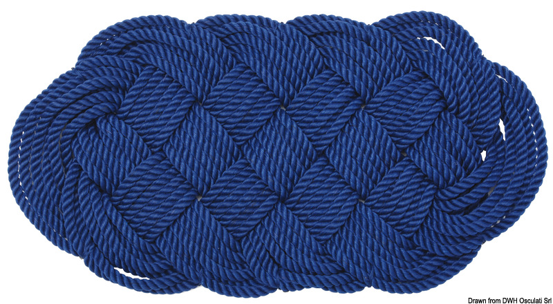 Nylon fop rope blue 47 x 23 cm