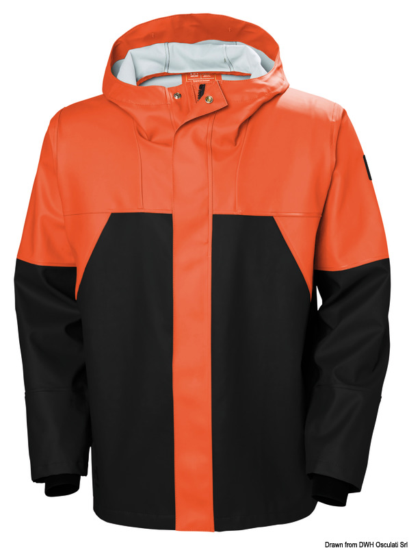 HH Storm Rain jacket orange/black XxL