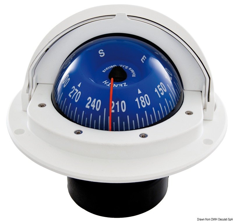 RIVIERA AV compass 3" blue rose/white body