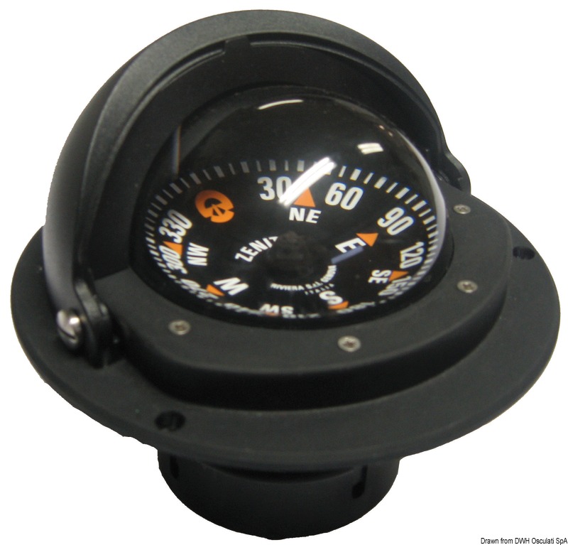 RIVIERA compass 3" w/cover black rose/black body