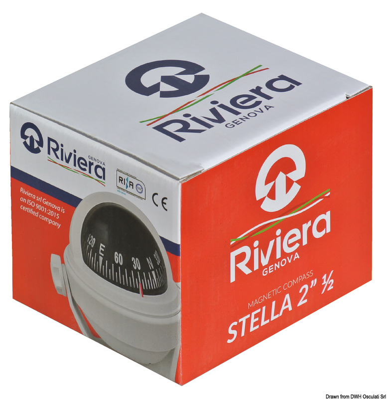 RIVIERA BS1 compass 2"1/2 black rose/black body