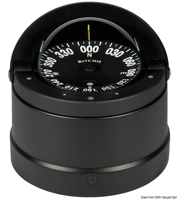 RITCHIE Wheelmark external compass 4"1/2 black/bla