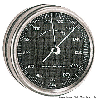 Barigo Orion barometer black dial
