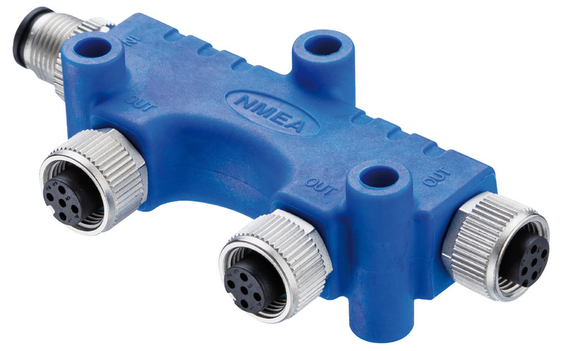 NMEA 2000 2-way connector 4A 60 V