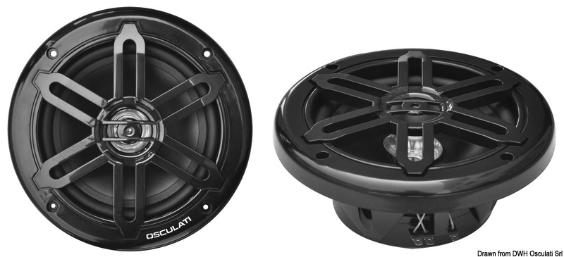 Pairs of dual cone speakers 5.25" - 2x80W - black