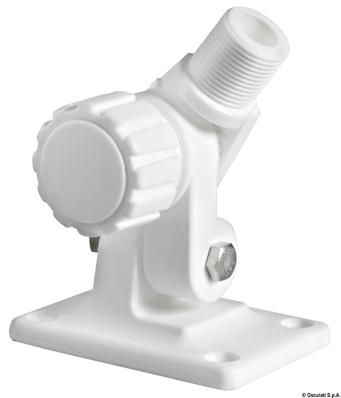 Swivelling base for GPS/VHF antennas